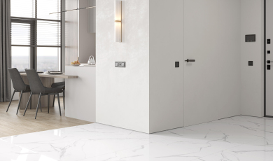 Керамогранит CERADIM Calacatta Splendid Silver: великолепное серебро итальянского мрамора